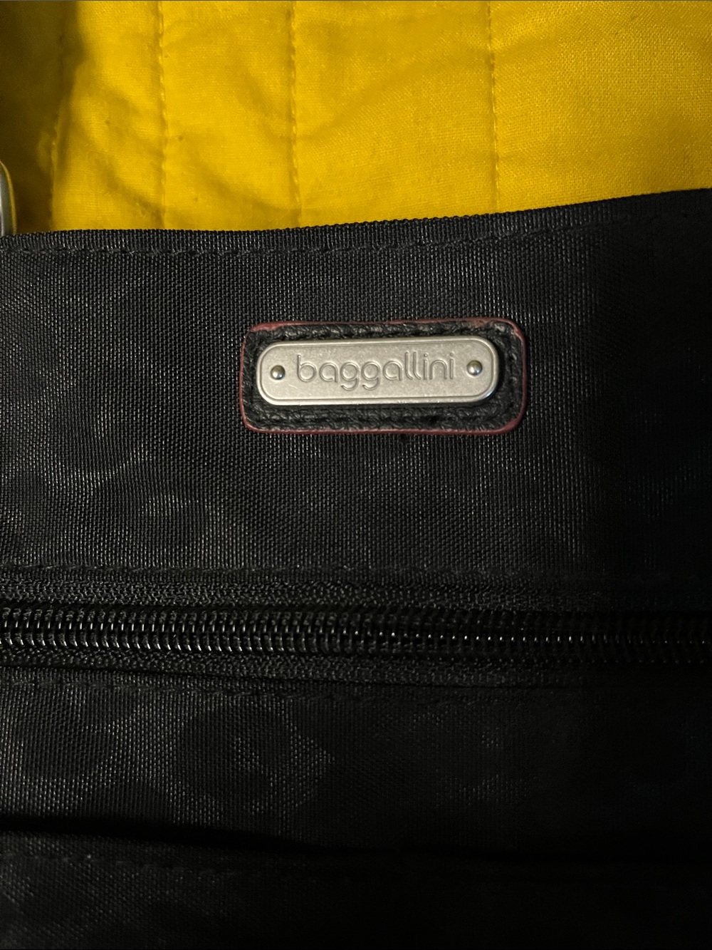 Baggallini Black Nylon Crossbody Tote with Front Pockets - Picture 2 of 8